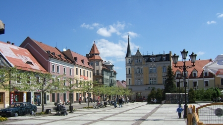 Rynek w Pszczynie, fot. PetrusSilesius, CC BY-SA 3.0 via Wikimedia Commons