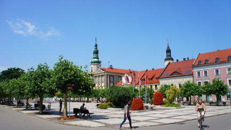 Rynek w Pszczynie, fot. Konrad Wąsik, CC BY 3.0 via Wikimedia Commons