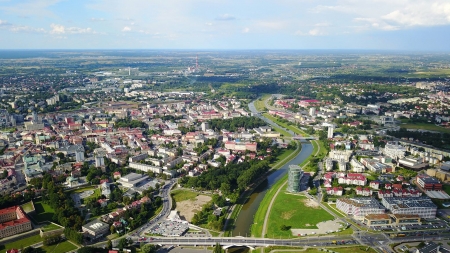Rzeszów - widok z drona, fot. Łukasz Kruczek, Fundacja Rzeszowska