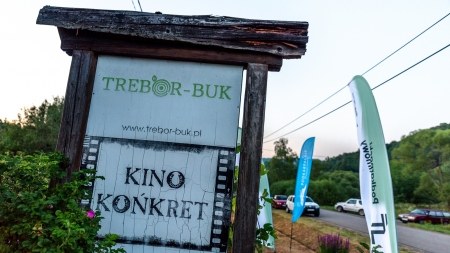 Kino Końkret podczas Otwarcia Podkarpackiego Szlaku Filmowego w Bieszczadach, lipiec 2022, fot. Michał Woźny, Podkarpacka Komisja Filmowa