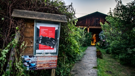 Kino Końkret podczas Otwarcia Podkarpackiego Szlaku Filmowego w Bieszczadach, lipiec 2022, fot. Michał Woźny, Podkarpacka Komisja Filmowa