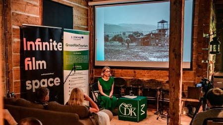 Kino Końkret podczas Otwarcia Podkarpackiego Szlaku Filmowego w Bieszczadach, lipiec 2022, fot. Michał Woźny, Podkarpacka Komisja Filmowa