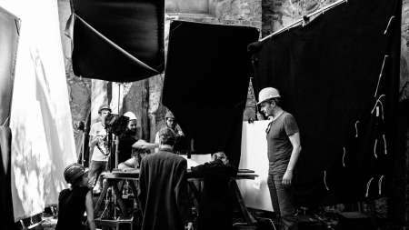 Zimna wojna - na planie filmowym, fot. Łukasz Bąk, Podkarpackie Film Commission